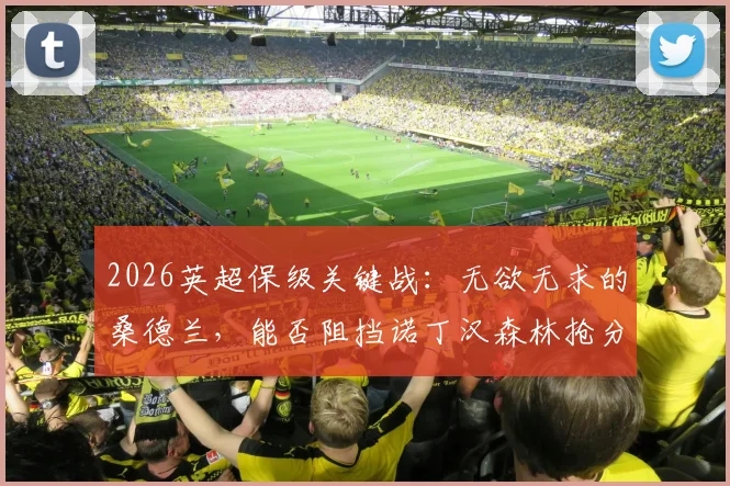 2026英超保级关键战：无欲无求的桑德兰，能否阻挡诺丁汉森林抢分步伐？